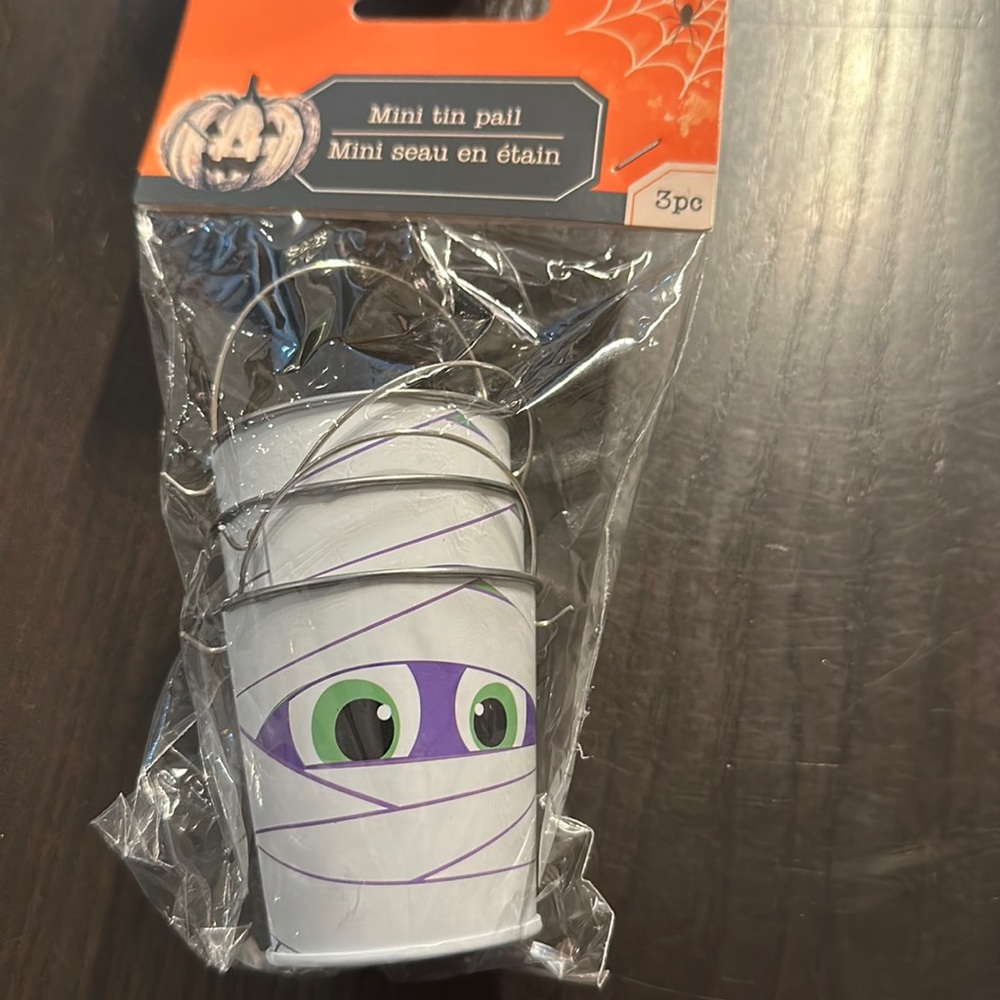 Halloween mini tin pail